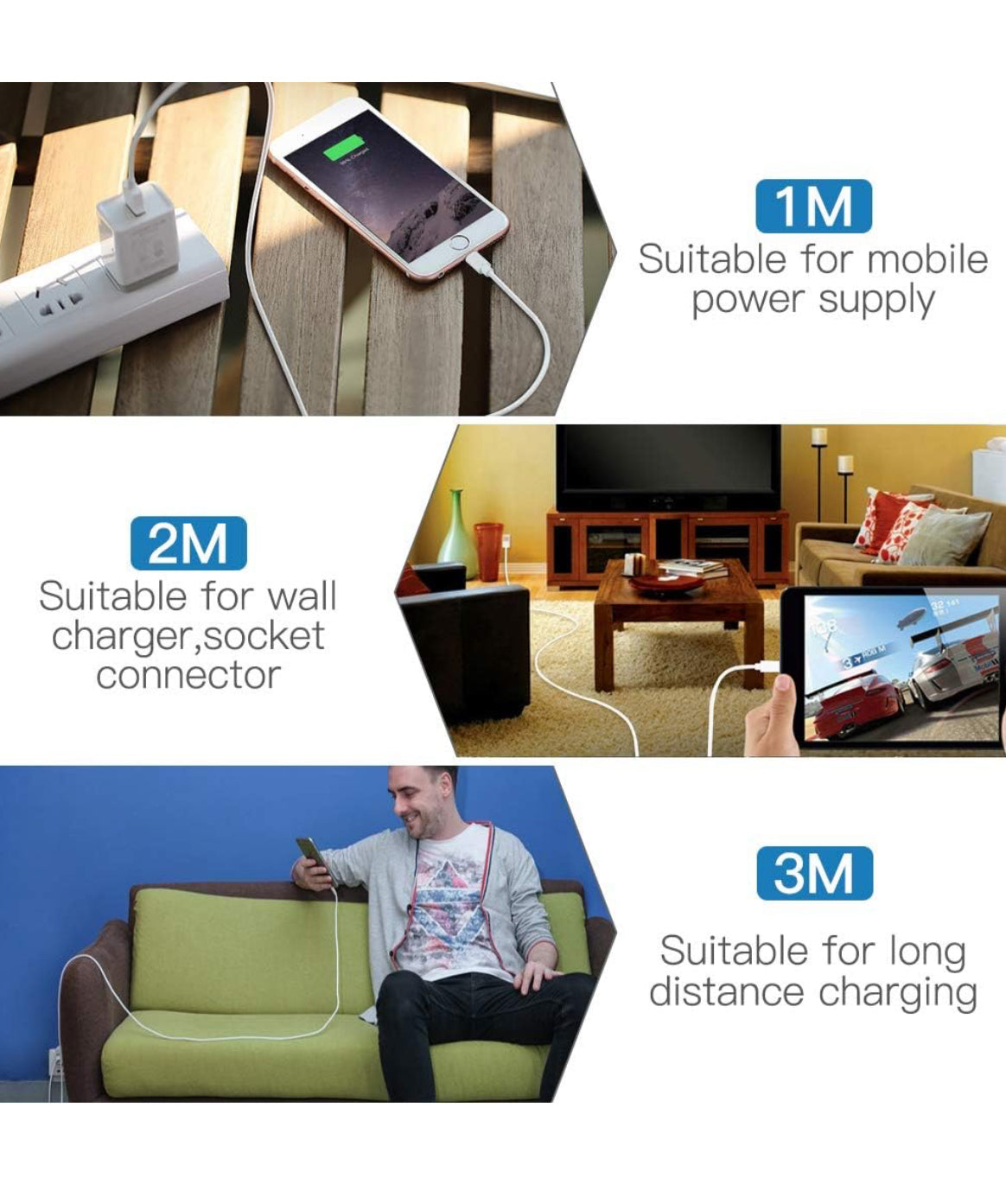 Pbuddy Lightning Cable MFi Certified iPhone Charger Cable, 3Pack 1M 2M 3M Long Lightning to USB A Cable iPhone Cord Compatible with iPhone 14 Plus 13 12 11 Mini Pro Max Pro Xs X 8 Plus 7Plus iPad Pbuddy Lightning Cable MFi Certified iPhone Charger Cable, 3Pack 1M 2M 3M Long Lightning to USB A Cable iPhone Cord Compatible with iPhone 14 Plus 13 12 11 Mini Pro Max Pro Xs X 8 Plus 7Plus iPad